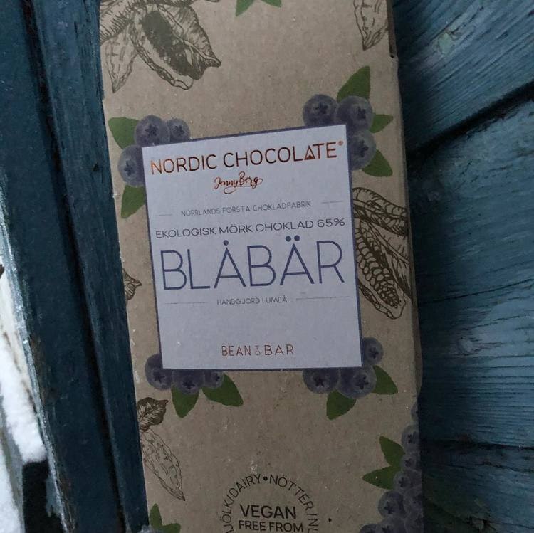Nordic Chocolate - 65% med Blåbär