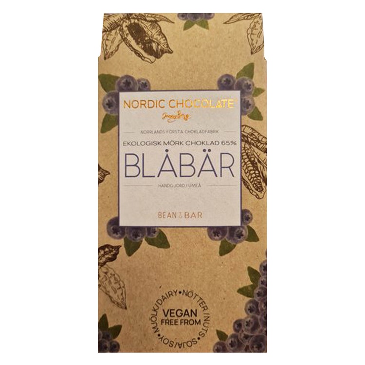 Nordic Chocolate - 65% med Blåbär