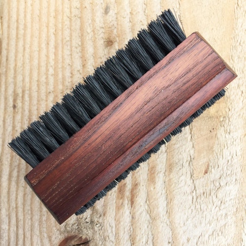 Nail brush, heat treated wood