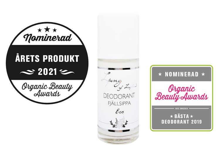 Fjällsippa deodorant Årets produkt och bästa deodorant i Organic Beauty Awards