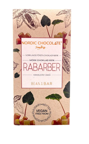 Nordic Chocolate - 65% med Rabarber