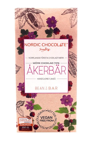 Nordic Chocolate - 70% med Åkerbär