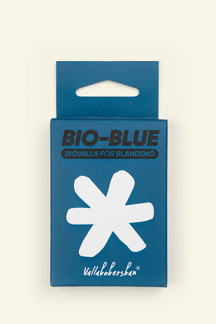 miljövänlig biovalla, blå miljöklok glidvalla till alla typer av plastskidor