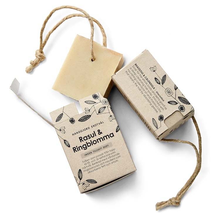Handmade Eco Soap Rhassoul & Calendula - unscented