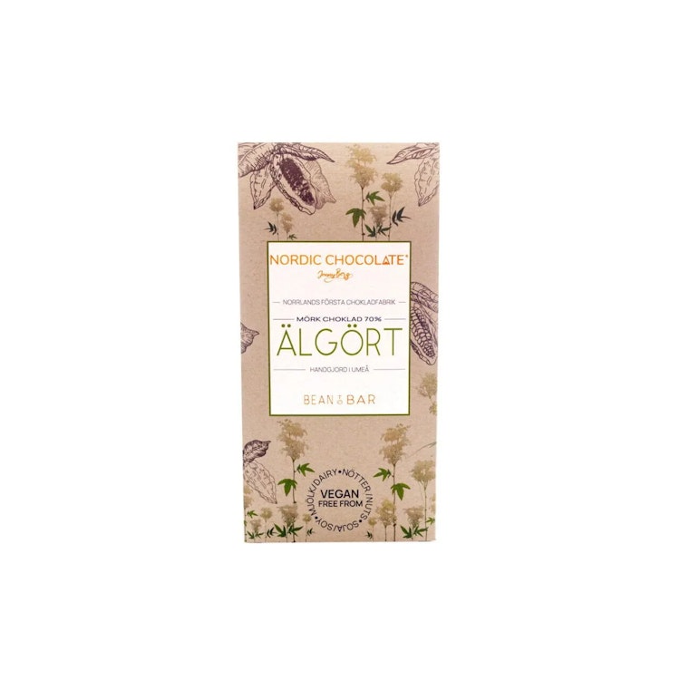 Choklad med älgört 70% från Nordic chocolate