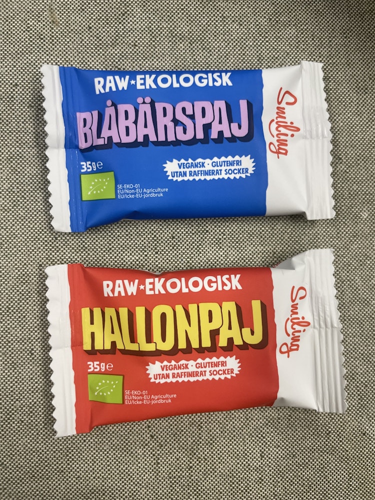 Smiling - Ekologiska svenska energibars