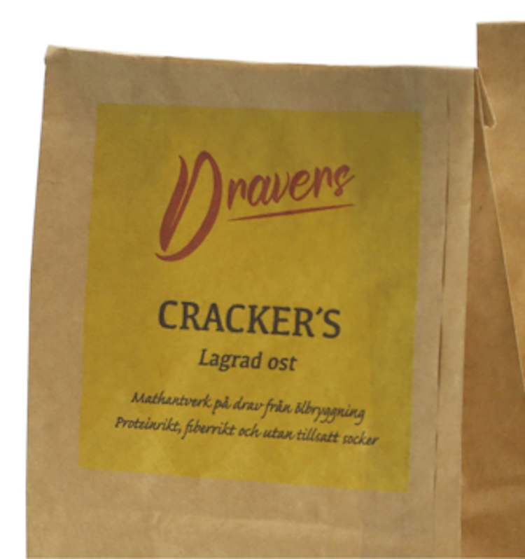 Crackers från Dravers med smak av lagrad ost