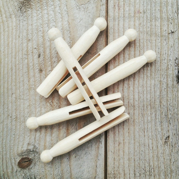 Clothespins, Old fashioned, 20 pieces