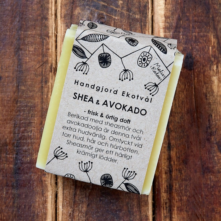 Handmade Eco Soap Shea & Avocado - fresh herbal scent