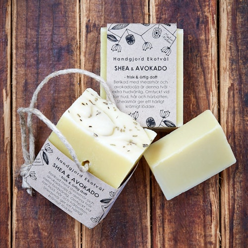 Handmade Eco Soap Shea & Avocado - fresh herbal scent