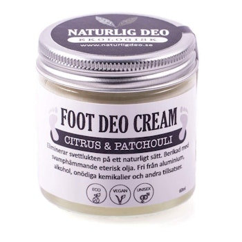 NaturligDeo - Organic FOOT DEO Cream Lemon & Patchouli 60 ml