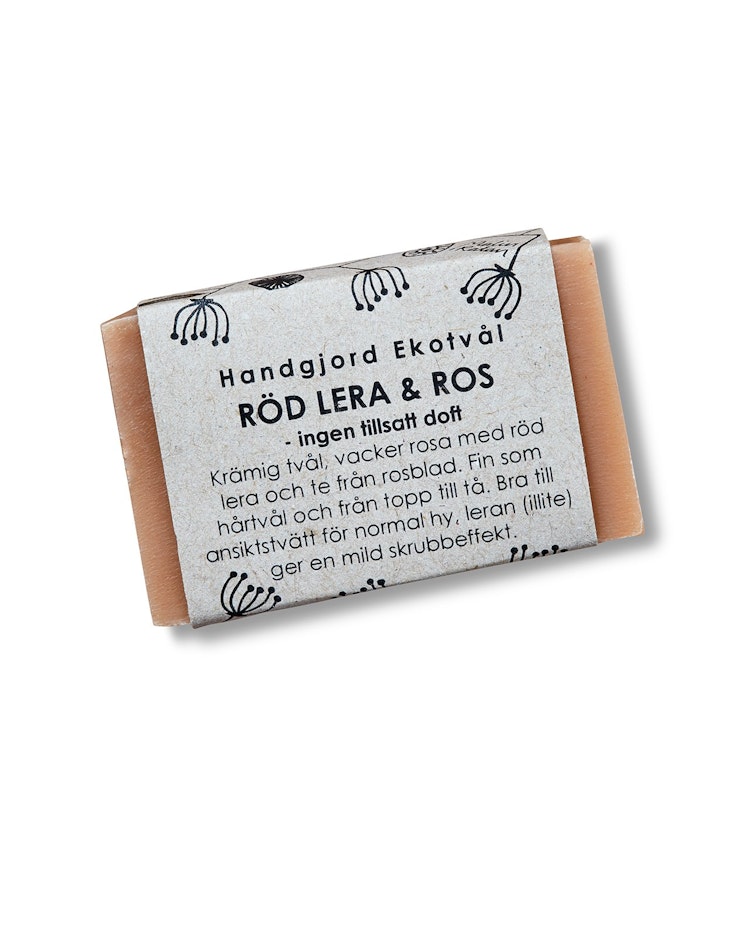 Handmade Eco Soap Red Clay & Rose - unscented