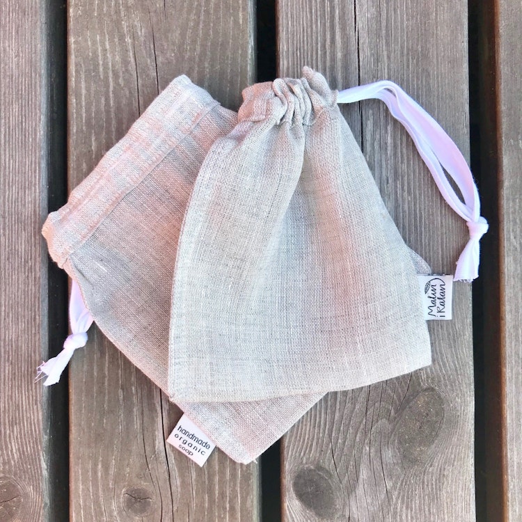 Scrubbing bag for soap scraps