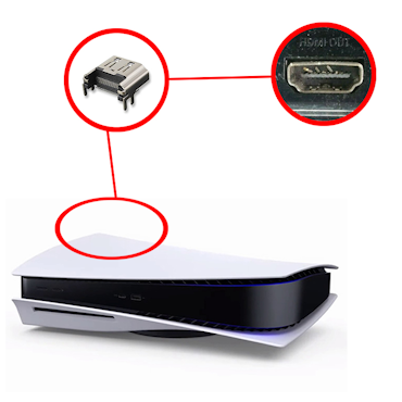 HDMI-reparation – Spelkonsol