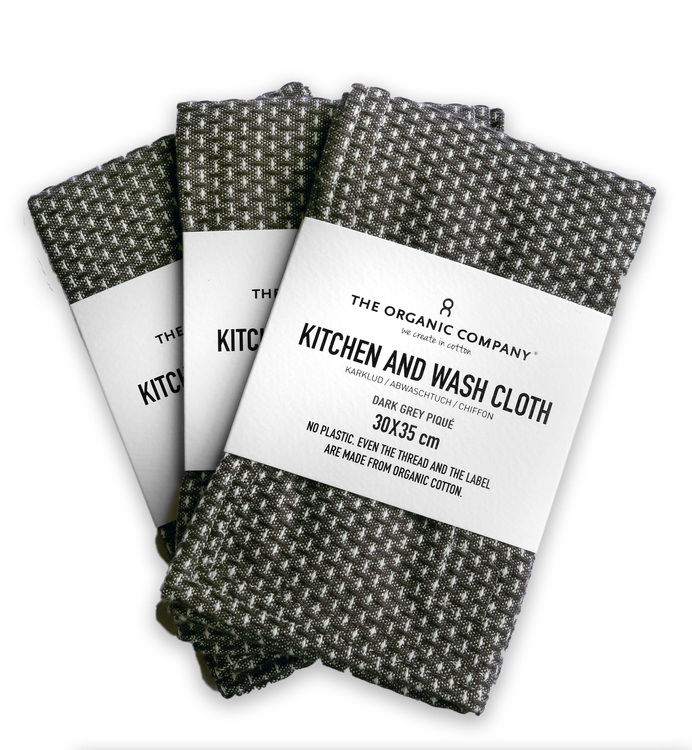 Kitchen and Wash Cloth - Dark Grey