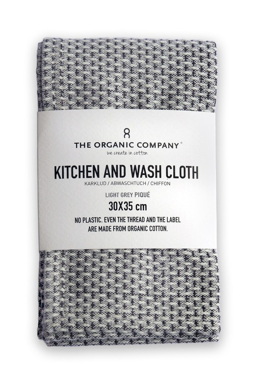 Kitchen and Wash Cloth - Light Grey