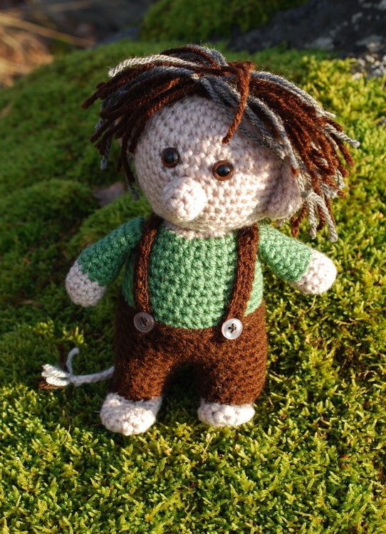 Troll virkmönster amigurumi