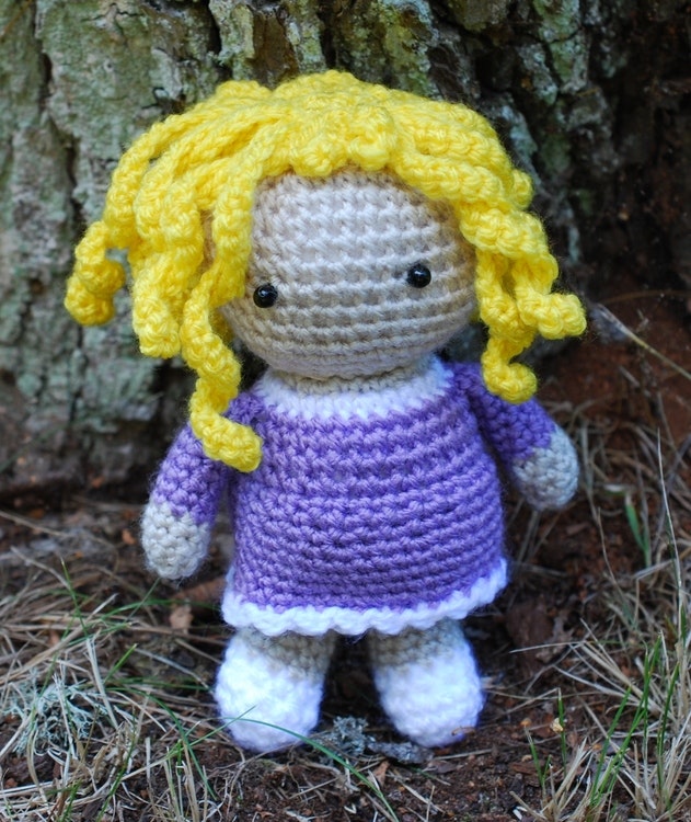 Guldlock virkmönster amigurumi