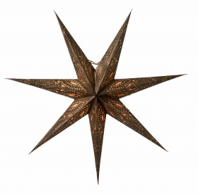 Julstjärna i bronsfärgat papper