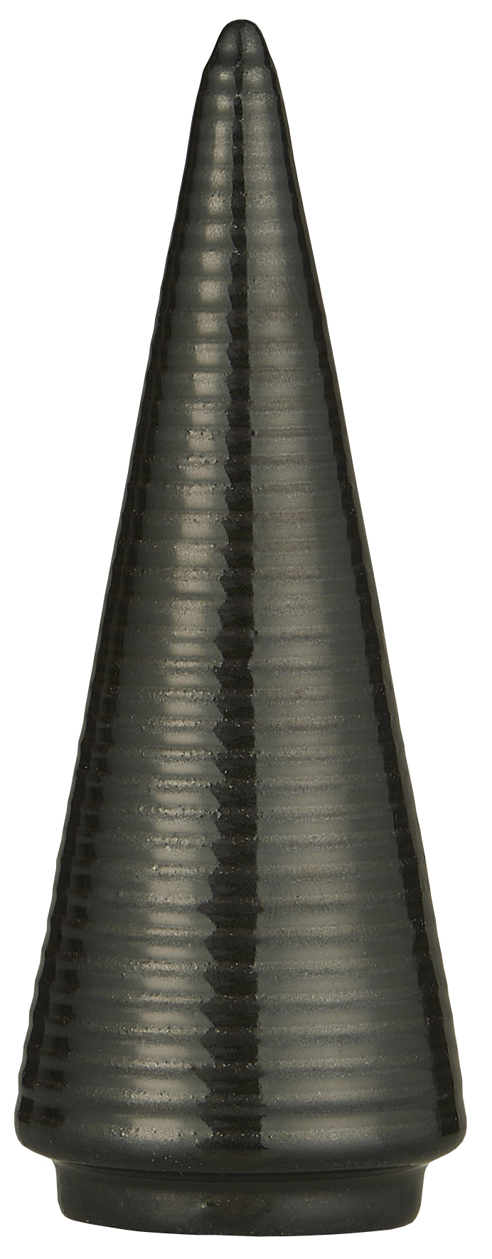 Julgran i porslin  16.5 cm mörkbrun