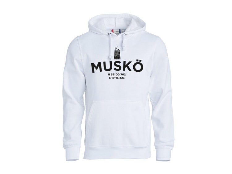 Muskö Hoodie Vit S