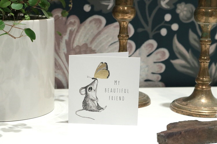 Kort My beautiful friend - Cards by Jojo