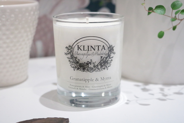 Massageljus Granatäpple och mynta - Klinta & Co