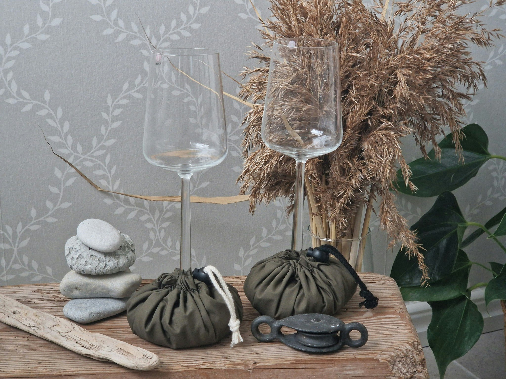 Vinglashållare grön - Vingel