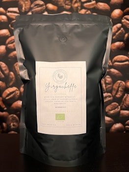 Yirgacheffe Etiopien Mörkrost Hela bönor 1000g - EKO