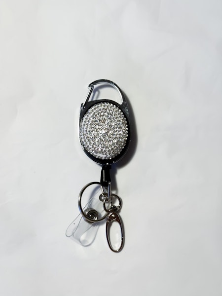 Jojo nyckelknippa GLITTER SILVER