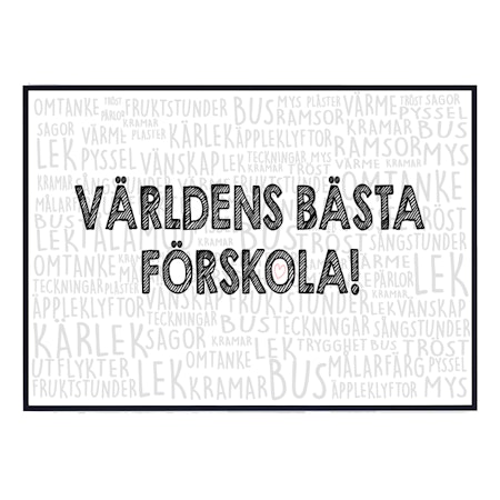 Poster världens bästa förskola