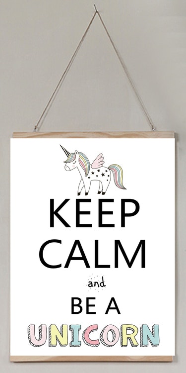 Barntavla Keep calm and be a unicorn