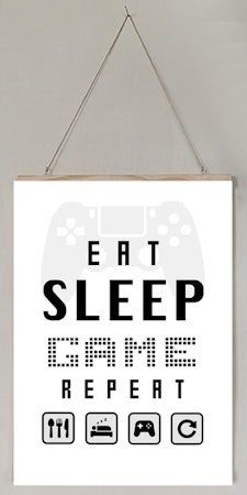 Poster Eat sleep game repeat