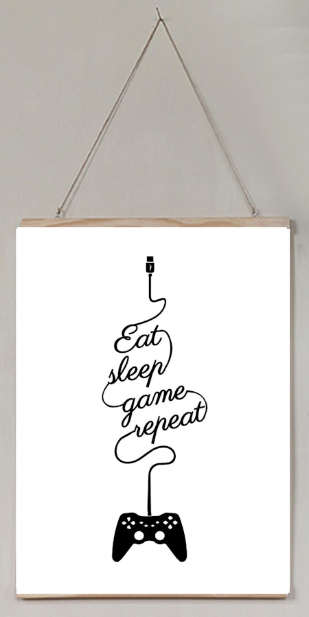Poster Eat sleep game repeat