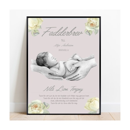 Fadderbrev, Baby Rose pink