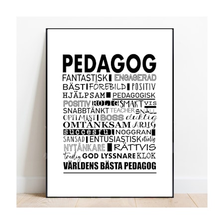 Poster till skolan & förskolan, pedagog