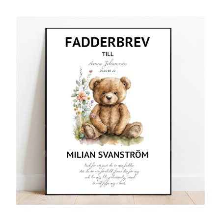 Fadderbrev Bearnie