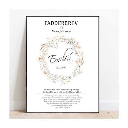 Fadderbrev Wild flowers