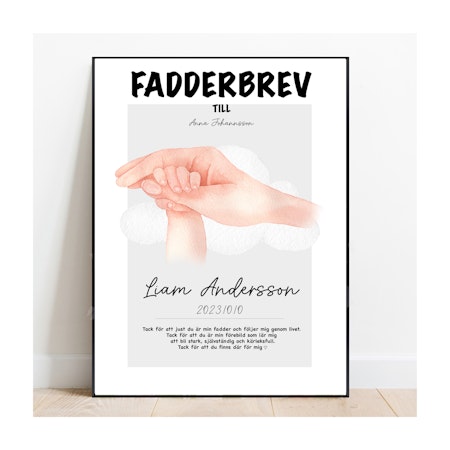 Fadderbrev Ta min hand
