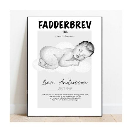 Fadderbrev Sleeping baby