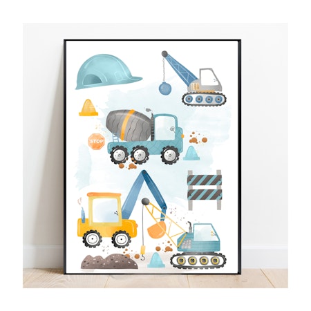 Poster arbetsfordon