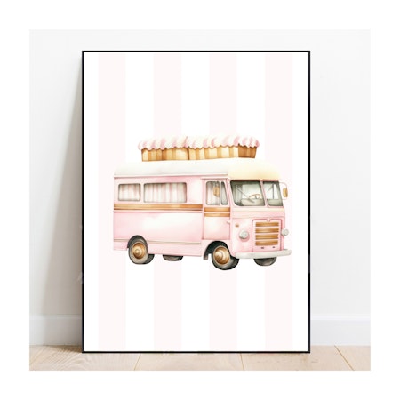 Poster rosa van