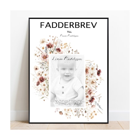 Fadderbrev Blomster