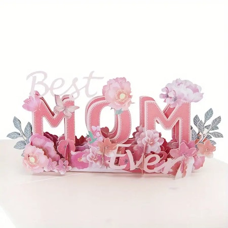 Gratulationskort pop-up kort till mamma, mors dag