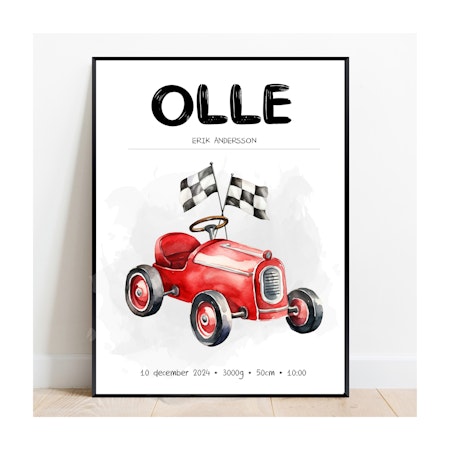Födelseposter, namntavla, doptavla RALLY