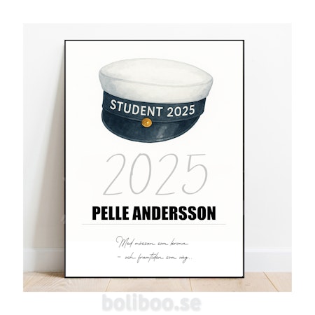 Poster till studenten, perfekt student present!