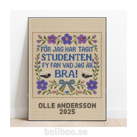 Poster till studenten, perfekt student present!