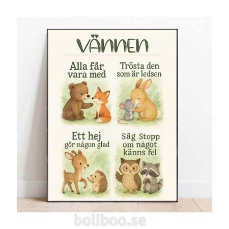 Poster - vänskapstavlan
