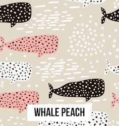 Whale peach shorts