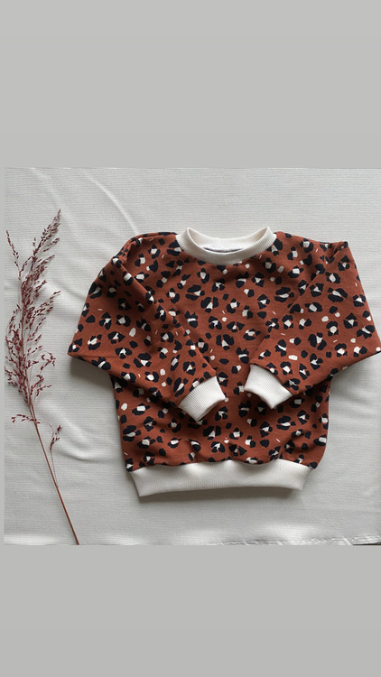 Lynx dots rusty sweatshirt